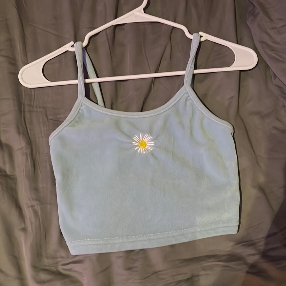 blue crop top, Rue21 XS